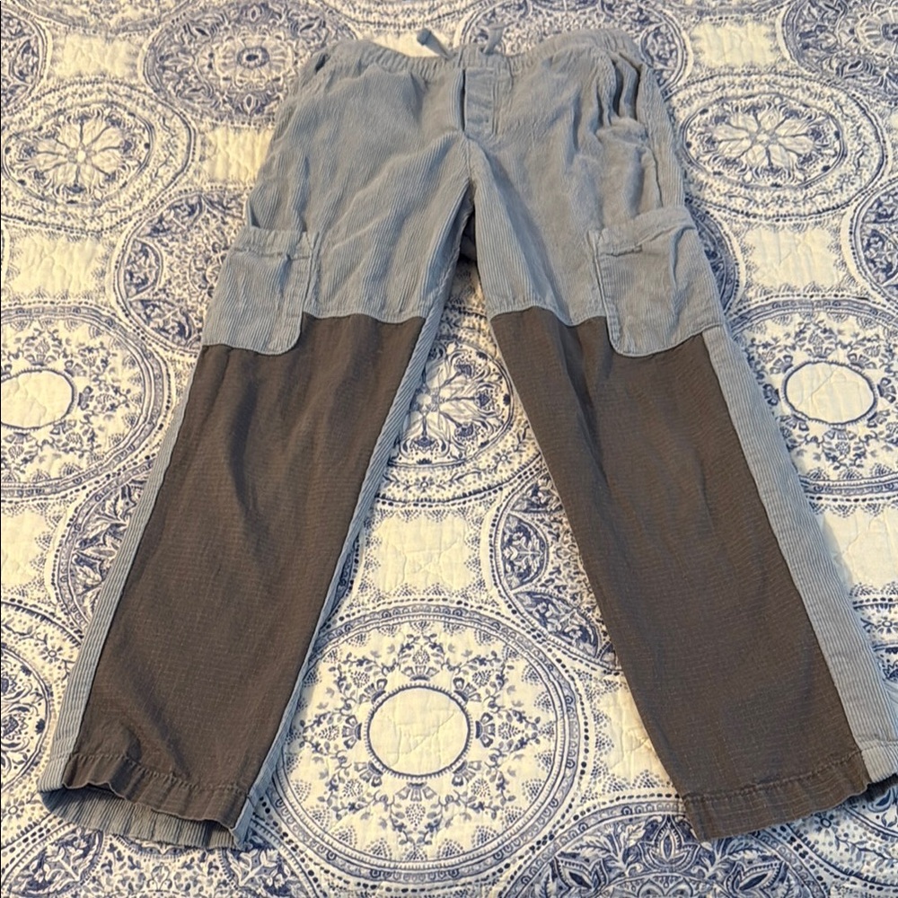 Hanna Andersson Gray and Blue Casual Pants